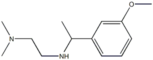 N'-[1-(3-methoxyphenyl)ethyl]-N,N-dimethylethane-1,2-diamine Struktur