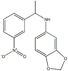 N-[1-(3-nitrophenyl)ethyl]-2H-1,3-benzodioxol-5-amine Struktur