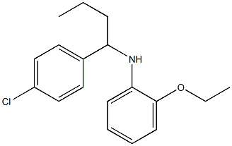 N-[1-(4-chlorophenyl)butyl]-2-ethoxyaniline Struktur