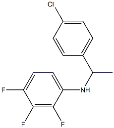 N-[1-(4-chlorophenyl)ethyl]-2,3,4-trifluoroaniline Struktur