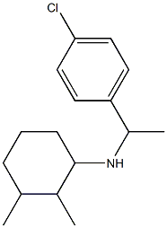 N-[1-(4-chlorophenyl)ethyl]-2,3-dimethylcyclohexan-1-amine Struktur