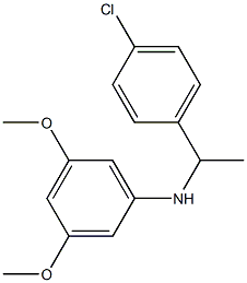 N-[1-(4-chlorophenyl)ethyl]-3,5-dimethoxyaniline Struktur