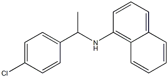 N-[1-(4-chlorophenyl)ethyl]naphthalen-1-amine Struktur