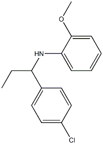 N-[1-(4-chlorophenyl)propyl]-2-methoxyaniline Struktur