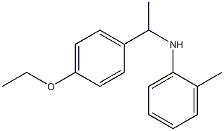 N-[1-(4-ethoxyphenyl)ethyl]-2-methylaniline Struktur