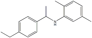 N-[1-(4-ethylphenyl)ethyl]-2,5-dimethylaniline Struktur