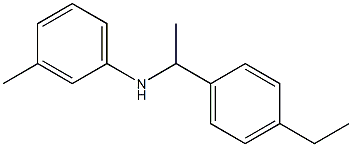 N-[1-(4-ethylphenyl)ethyl]-3-methylaniline Struktur