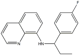 N-[1-(4-fluorophenyl)propyl]quinolin-8-amine Struktur