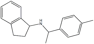 N-[1-(4-methylphenyl)ethyl]-2,3-dihydro-1H-inden-1-amine Struktur