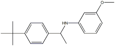 N-[1-(4-tert-butylphenyl)ethyl]-3-methoxyaniline Struktur