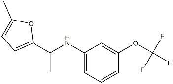 N-[1-(5-methylfuran-2-yl)ethyl]-3-(trifluoromethoxy)aniline Struktur