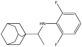 N-[1-(adamantan-1-yl)ethyl]-2,6-difluoroaniline Struktur