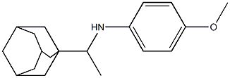 N-[1-(adamantan-1-yl)ethyl]-4-methoxyaniline Struktur