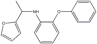 N-[1-(furan-2-yl)ethyl]-2-phenoxyaniline Struktur