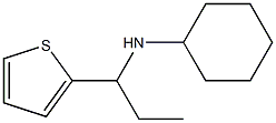 N-[1-(thiophen-2-yl)propyl]cyclohexanamine Struktur