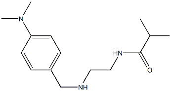 N-[2-({[4-(dimethylamino)phenyl]methyl}amino)ethyl]-2-methylpropanamide Struktur