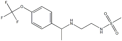 N-[2-({1-[4-(trifluoromethoxy)phenyl]ethyl}amino)ethyl]methanesulfonamide Struktur