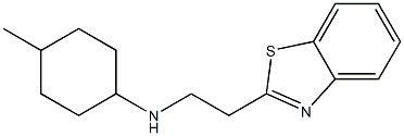 N-[2-(1,3-benzothiazol-2-yl)ethyl]-4-methylcyclohexan-1-amine Struktur