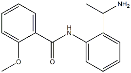 N-[2-(1-aminoethyl)phenyl]-2-methoxybenzamide Struktur