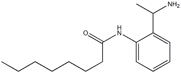 N-[2-(1-aminoethyl)phenyl]octanamide Struktur