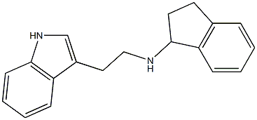 N-[2-(1H-indol-3-yl)ethyl]-2,3-dihydro-1H-inden-1-amine Struktur