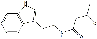 N-[2-(1H-indol-3-yl)ethyl]-3-oxobutanamide Struktur