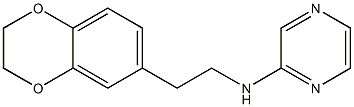 N-[2-(2,3-dihydro-1,4-benzodioxin-6-yl)ethyl]pyrazin-2-amine Struktur