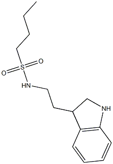 N-[2-(2,3-dihydro-1H-indol-3-yl)ethyl]butane-1-sulfonamide Struktur