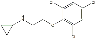 N-[2-(2,4,6-trichlorophenoxy)ethyl]cyclopropanamine Struktur