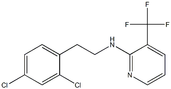 N-[2-(2,4-dichlorophenyl)ethyl]-3-(trifluoromethyl)pyridin-2-amine Struktur