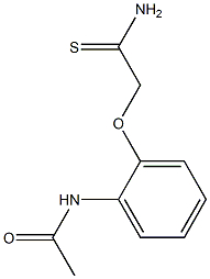 N-[2-(2-amino-2-thioxoethoxy)phenyl]acetamide Struktur