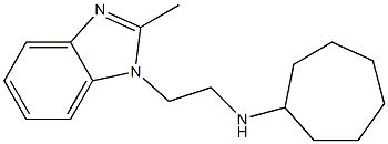 N-[2-(2-methyl-1H-1,3-benzodiazol-1-yl)ethyl]cycloheptanamine Struktur