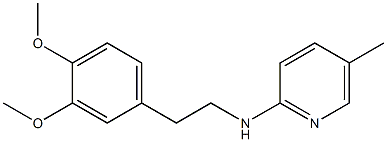 N-[2-(3,4-dimethoxyphenyl)ethyl]-5-methylpyridin-2-amine Struktur