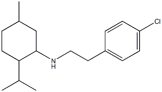 N-[2-(4-chlorophenyl)ethyl]-5-methyl-2-(propan-2-yl)cyclohexan-1-amine Struktur