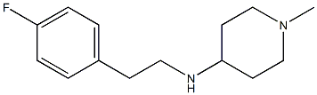 N-[2-(4-fluorophenyl)ethyl]-1-methylpiperidin-4-amine Struktur