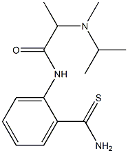 N-[2-(aminocarbonothioyl)phenyl]-2-[isopropyl(methyl)amino]propanamide Struktur