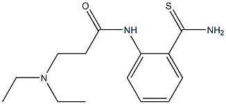 N-[2-(aminocarbonothioyl)phenyl]-3-(diethylamino)propanamide Struktur