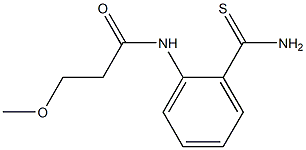 N-[2-(aminocarbonothioyl)phenyl]-3-methoxypropanamide Struktur