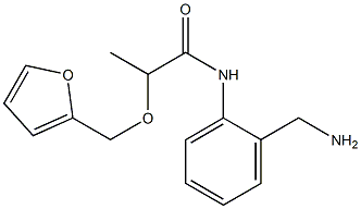 N-[2-(aminomethyl)phenyl]-2-(2-furylmethoxy)propanamide Struktur