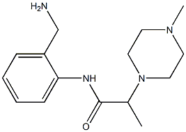 N-[2-(aminomethyl)phenyl]-2-(4-methylpiperazin-1-yl)propanamide Struktur