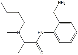 N-[2-(aminomethyl)phenyl]-2-[butyl(methyl)amino]propanamide Struktur