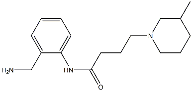 N-[2-(aminomethyl)phenyl]-4-(3-methylpiperidin-1-yl)butanamide Struktur