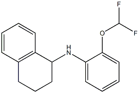 N-[2-(difluoromethoxy)phenyl]-1,2,3,4-tetrahydronaphthalen-1-amine Struktur