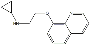 N-[2-(quinolin-8-yloxy)ethyl]cyclopropanamine Struktur