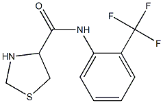 N-[2-(trifluoromethyl)phenyl]-1,3-thiazolidine-4-carboxamide Struktur