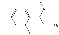 N-[2-amino-1-(2,4-difluorophenyl)ethyl]-N,N-dimethylamine Struktur