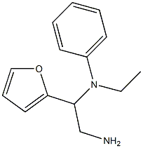 N-[2-amino-1-(2-furyl)ethyl]-N-ethyl-N-phenylamine Struktur