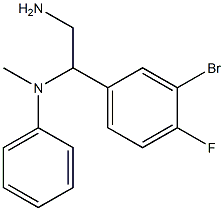 N-[2-amino-1-(3-bromo-4-fluorophenyl)ethyl]-N-methyl-N-phenylamine Struktur