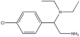 N-[2-amino-1-(4-chlorophenyl)ethyl]-N,N-diethylamine Struktur