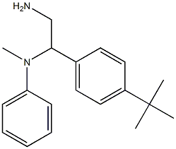 N-[2-amino-1-(4-tert-butylphenyl)ethyl]-N-methylaniline Struktur